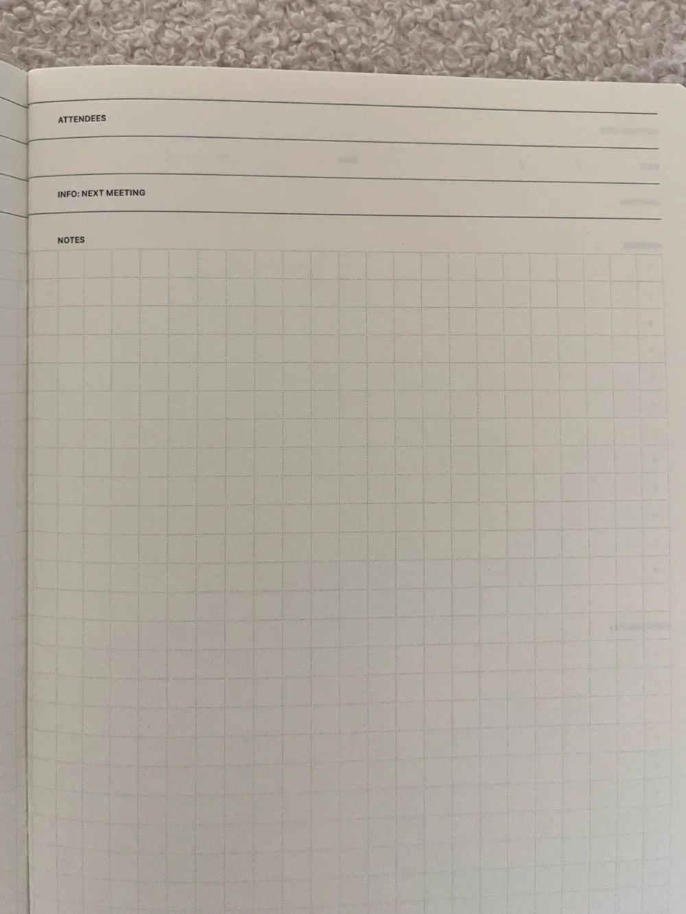 NWT🎉 LACONIC Navy Blue “Meeting” Agenda Planner Softcover